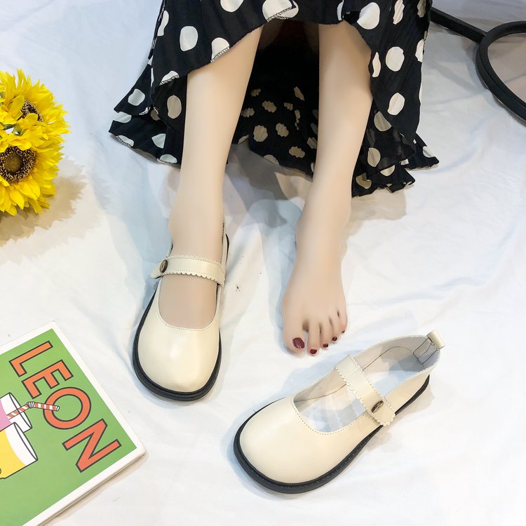 Giày búp bê mũi tròn phong cách Hàn Quốc đáng yêu cho nữ