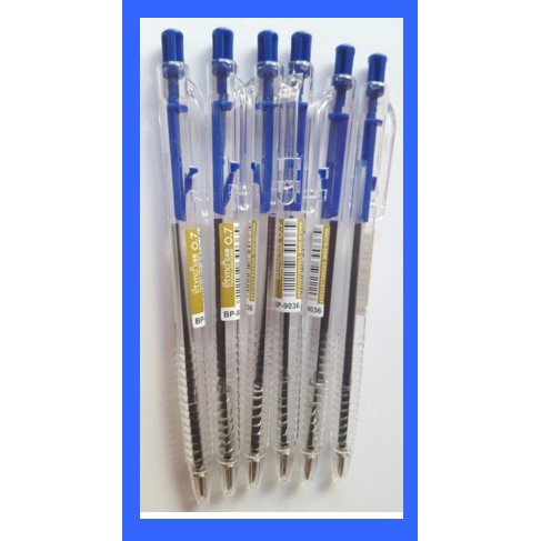 BÚT BI  NHIỀU MÀU MỰC XANH - ĐỎ - ĐEN MÃ BP-9036 NGÒI 0.7 mm