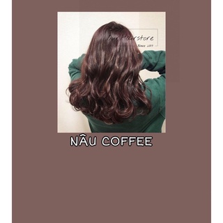 [KHÔNG TẨY] Thuốc nhuộm NÂU COFFEE ( tặng găng tay, trợ dưỡng)
