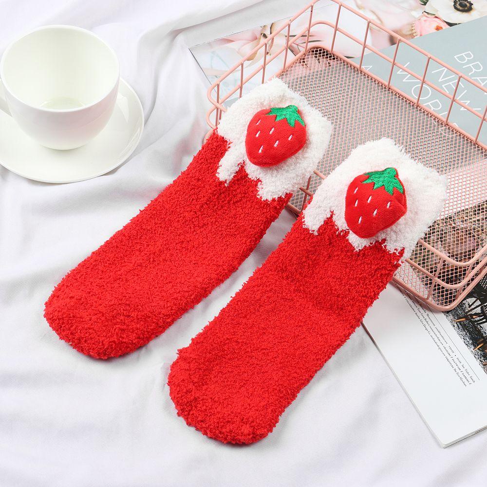 Vớ Lông Cừu San Hô Dày Dặn Ấm Áp Dễ Thương
