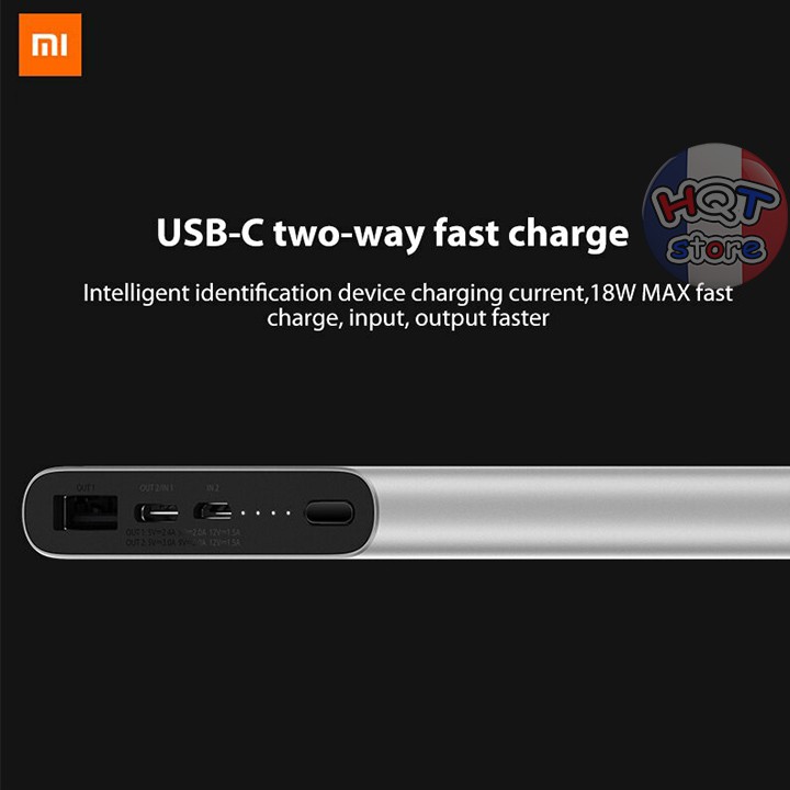 [Mã 252ELSALE hoàn 7% xu đơn 300k] Pin sạc dự phòng Xiaomi 10000mAh Gen 3 Pro 2019 Sạc Nhanh 18W PLM12ZM