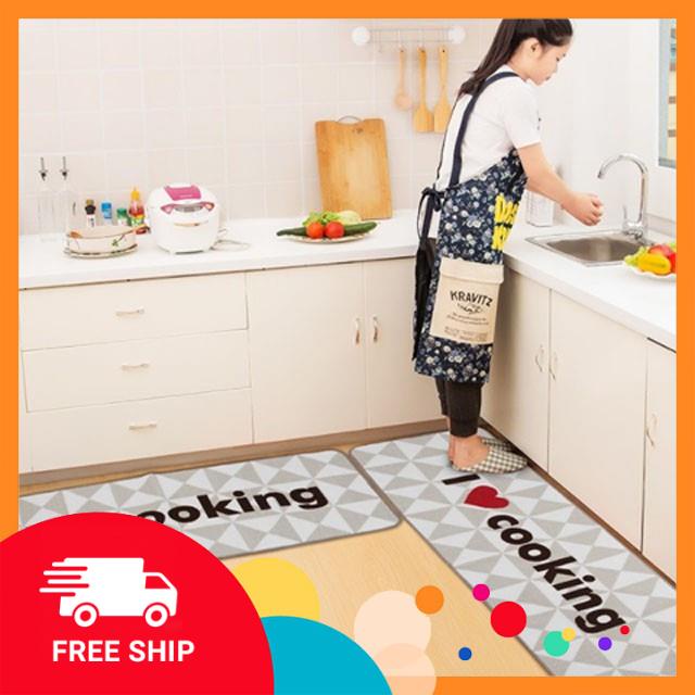 Combo 2 thảm trải nhà bếp