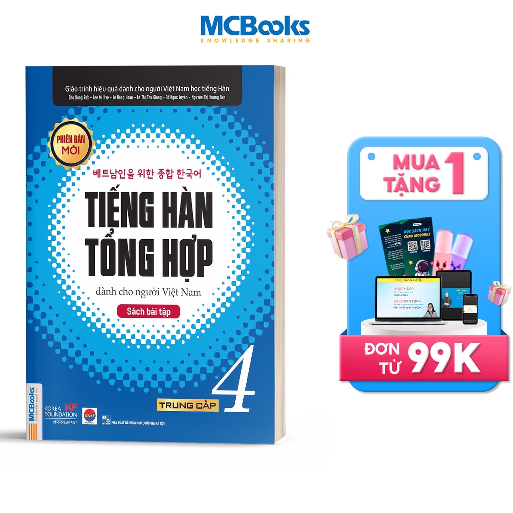 Sách - Bài tập Tiếng Hàn Tổng hợp trung cấp 4