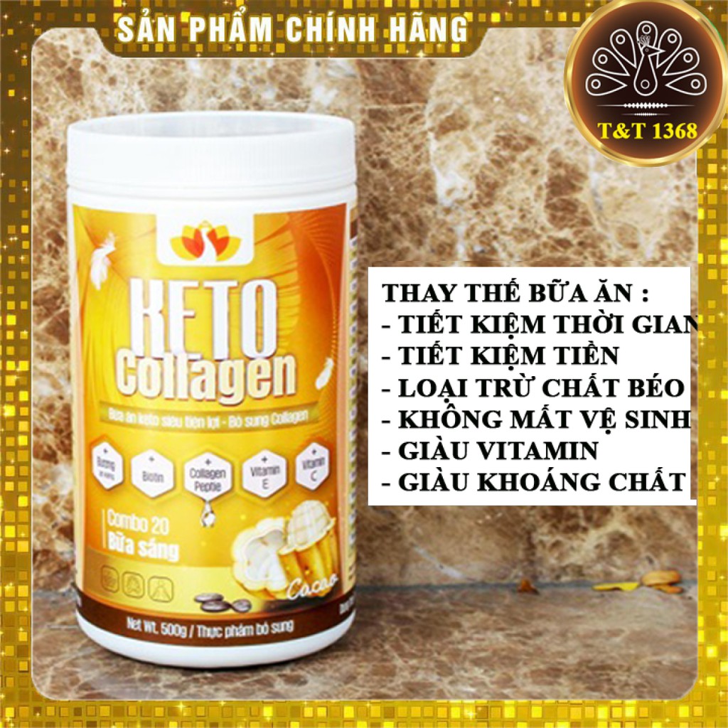 Keto Collagen [Chính Hãng] Bữa ăn Keto GIẢM CÂN SIÊU TIỆN LỢI cho người thực hành Keto và người muốn giảm cân-2 Hộp 500g | BigBuy360 - bigbuy360.vn