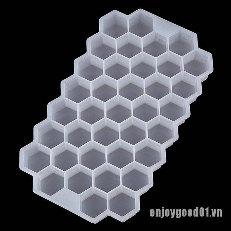 Khuôn Silicone Làm Đá Hình Tổ Ong 37