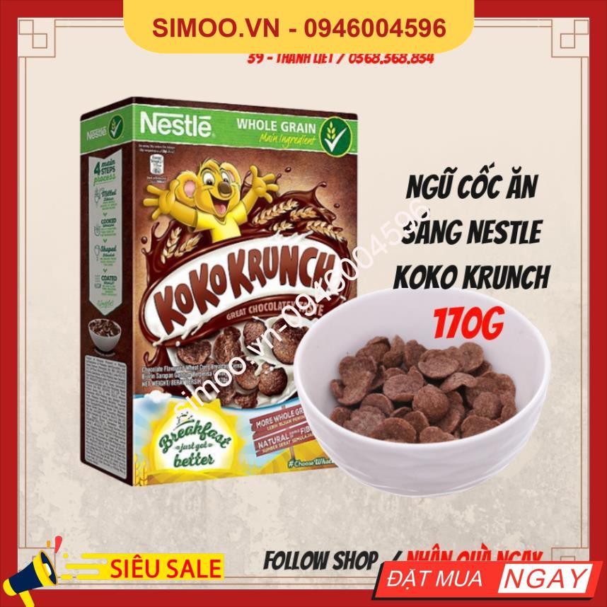 💥 ⚡ SẢN PHẨM CHÍNH HÃNG ( NGŨ CỐC ĂN SÁNG NESTLE KOKO KRUNCH 170G