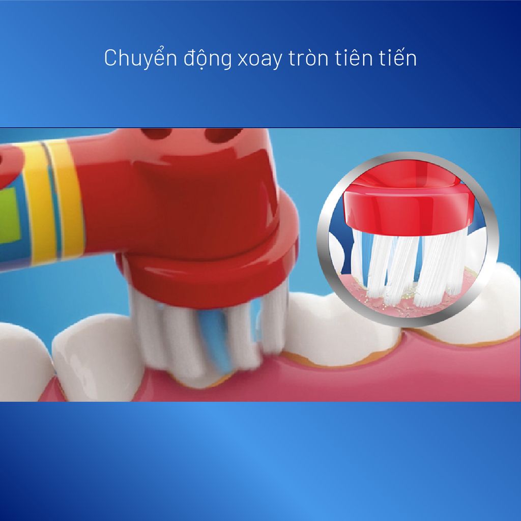 Bàn chải đánh răng điện trẻ em Oral-B Vitality D12 Disney Cars