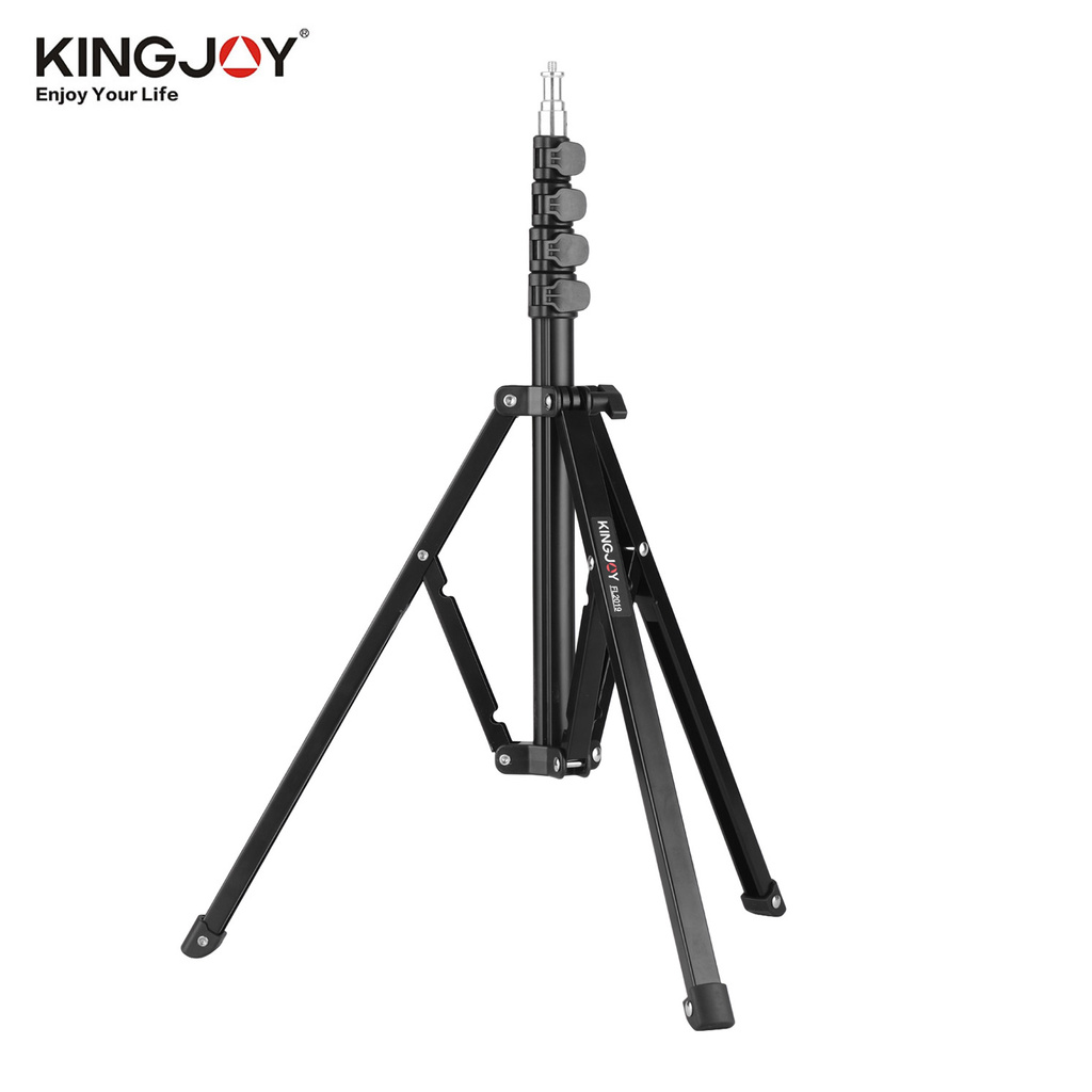 Đế đèn ba chân kim loại có thể điều chỉnh KINGJOY FL2019 8kg / 17,6lbs Tải trọng tối đa 1 / 4 Inch. 