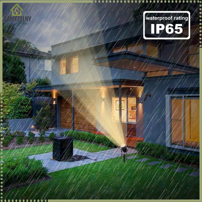 Solar Powered Lawn Light Outdoor Garden Spotlight Patio Landscape