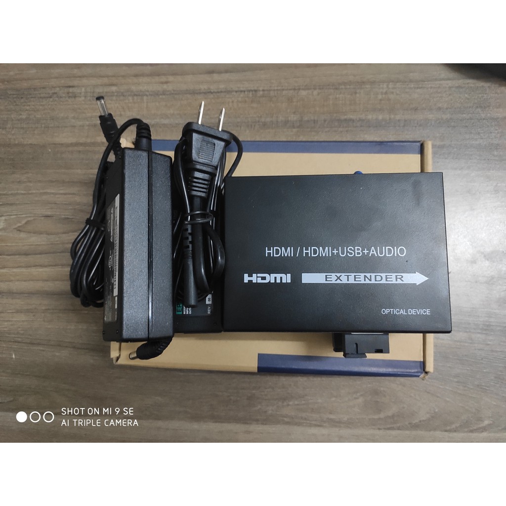 Cặp Converter Quang HDMI 1080p Có USB kết nối