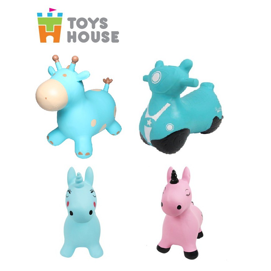 Thú nhún bơm hơi hình thú đủ mẫu Toys House