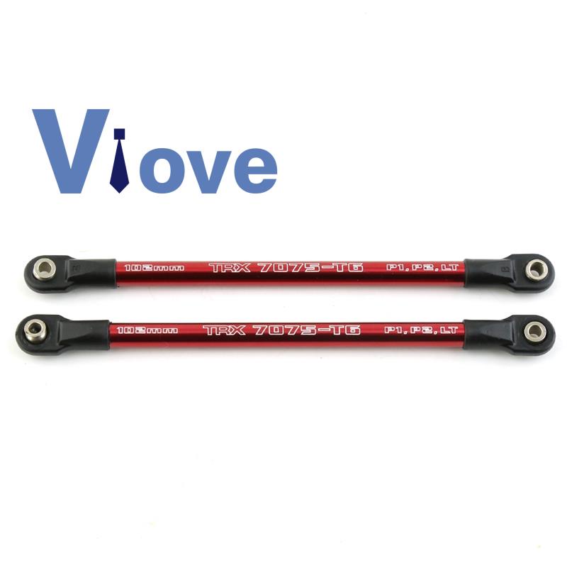 Set 2 Thanh Nối Đẩy 5318 Màu Đỏ Cho Xe Điều Khiển Traxxas E-Revo Tỉ Lệ 1/10