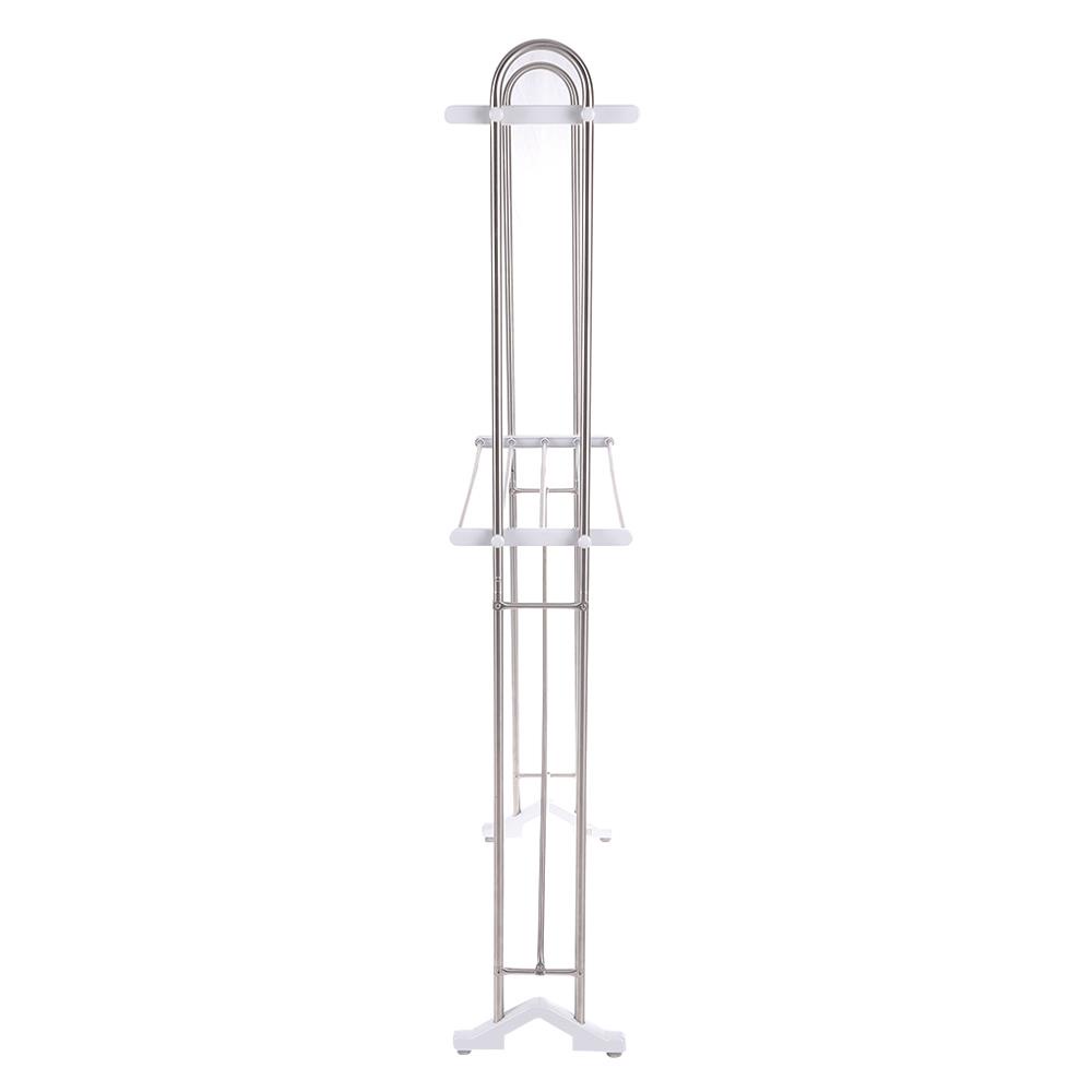 HomeBase PLIM Sào phơi khăn bằng thép không gỉ 10 thanh phơi 4 chân nhựa chống trượt Thái Lan W46.5xH66.5xD23cm