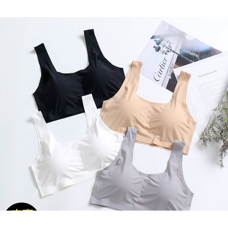 Áo Lót Lụa Thoáng Mát Xinh Xắn Cho Nữ Kiểu Hàn Quốc