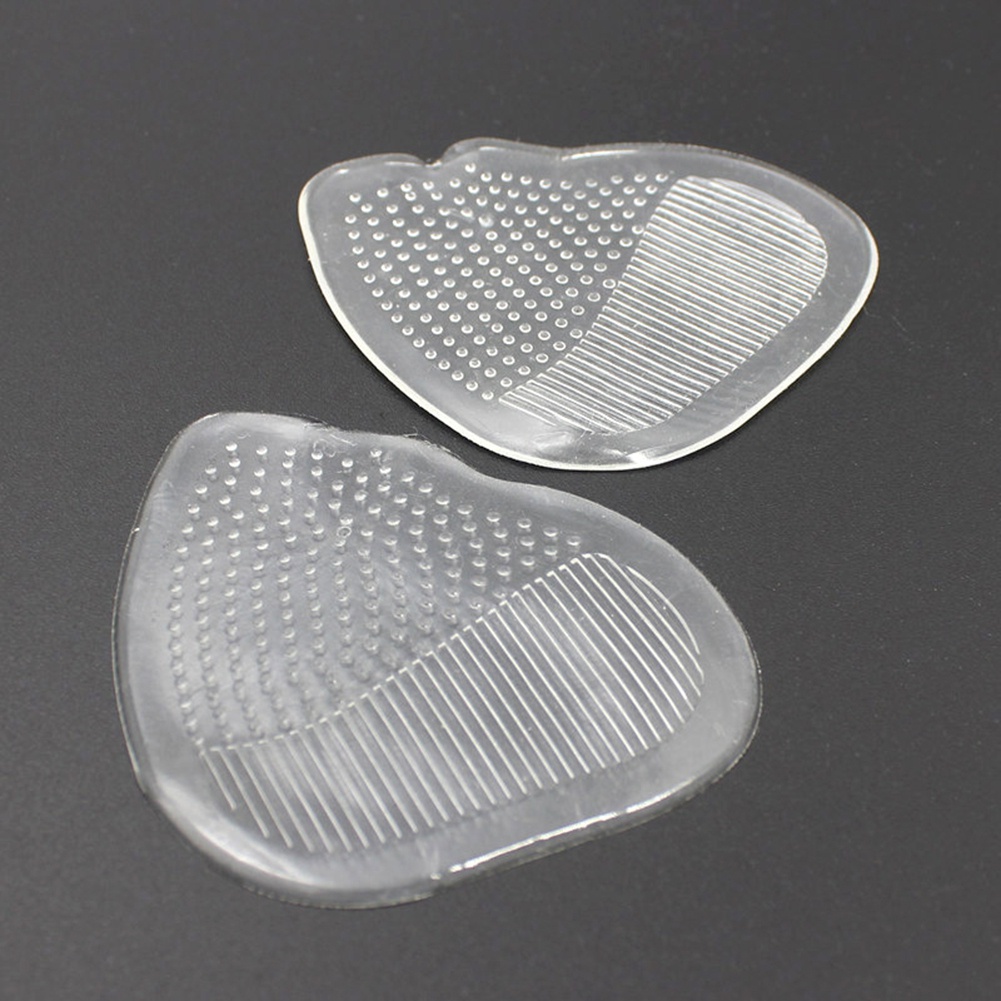 Bộ 2 Miếng Đệm Gel Lót Giày Cao Gót Trong Suốt Co Giãn Chống Trượt
