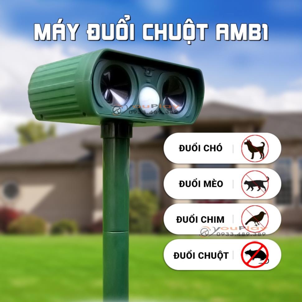 ROBOT ĐUỔI CHUỘT THÔNG MINH - MÁY ĐUỔI CHUỘT  AMB-A0, LOẠI BỎ 100% CHUỘT TRONG KHU VỰC LẮP ĐẶT