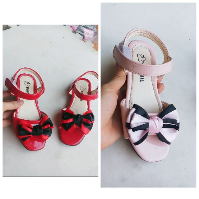 dép sandal bé gái nơ xinh