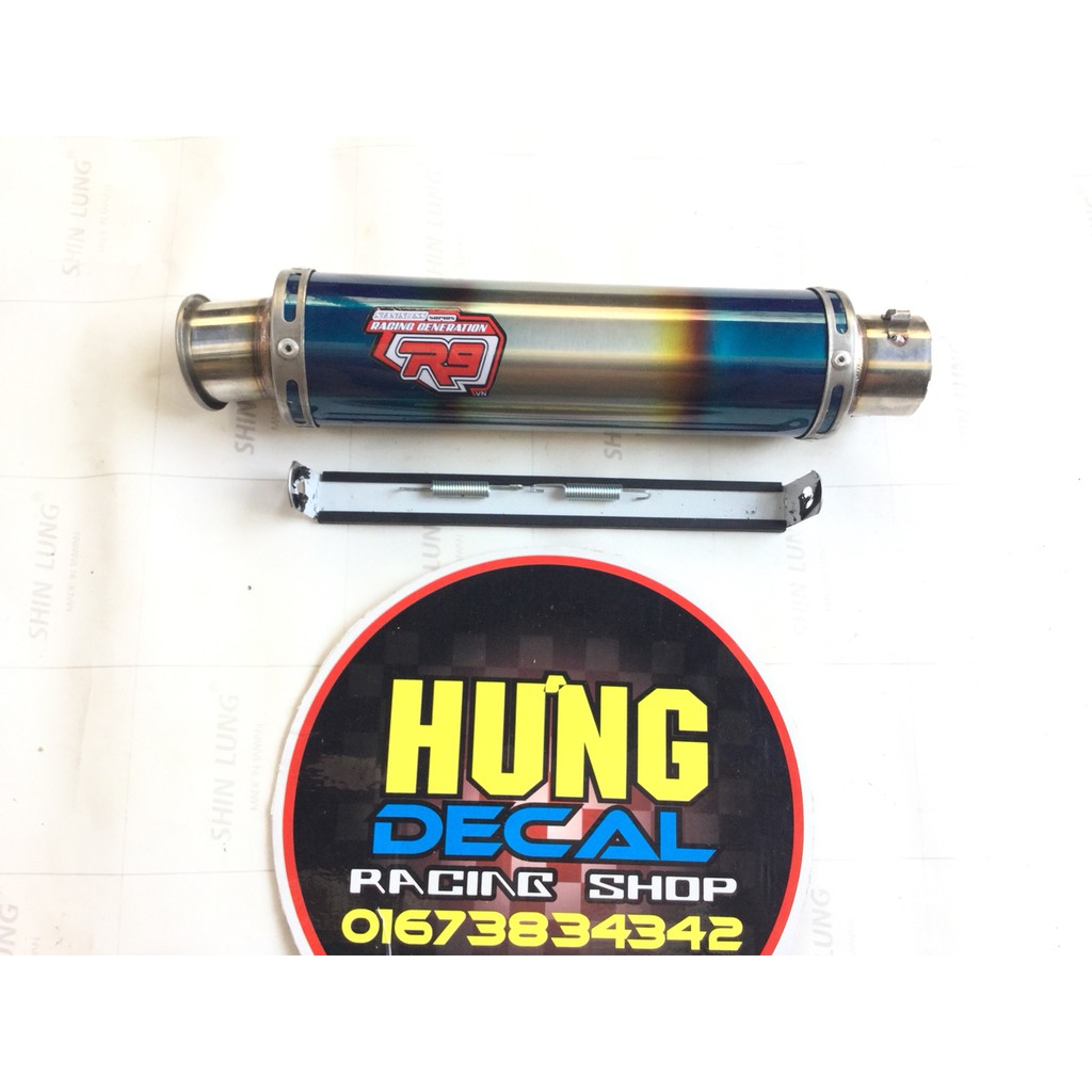 Pô R9 Mugello full cổ bầu hơi titan độ bô Exciter,Winner,Raider,Sonic