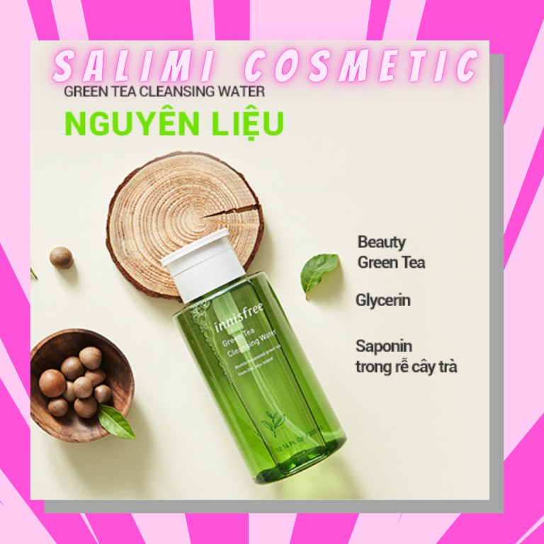 Nước Tẩy Trang Trà Xanh INNISFREE Green Tea Cleansing Water 300ml - HÀNG CHÍNH HÃNG