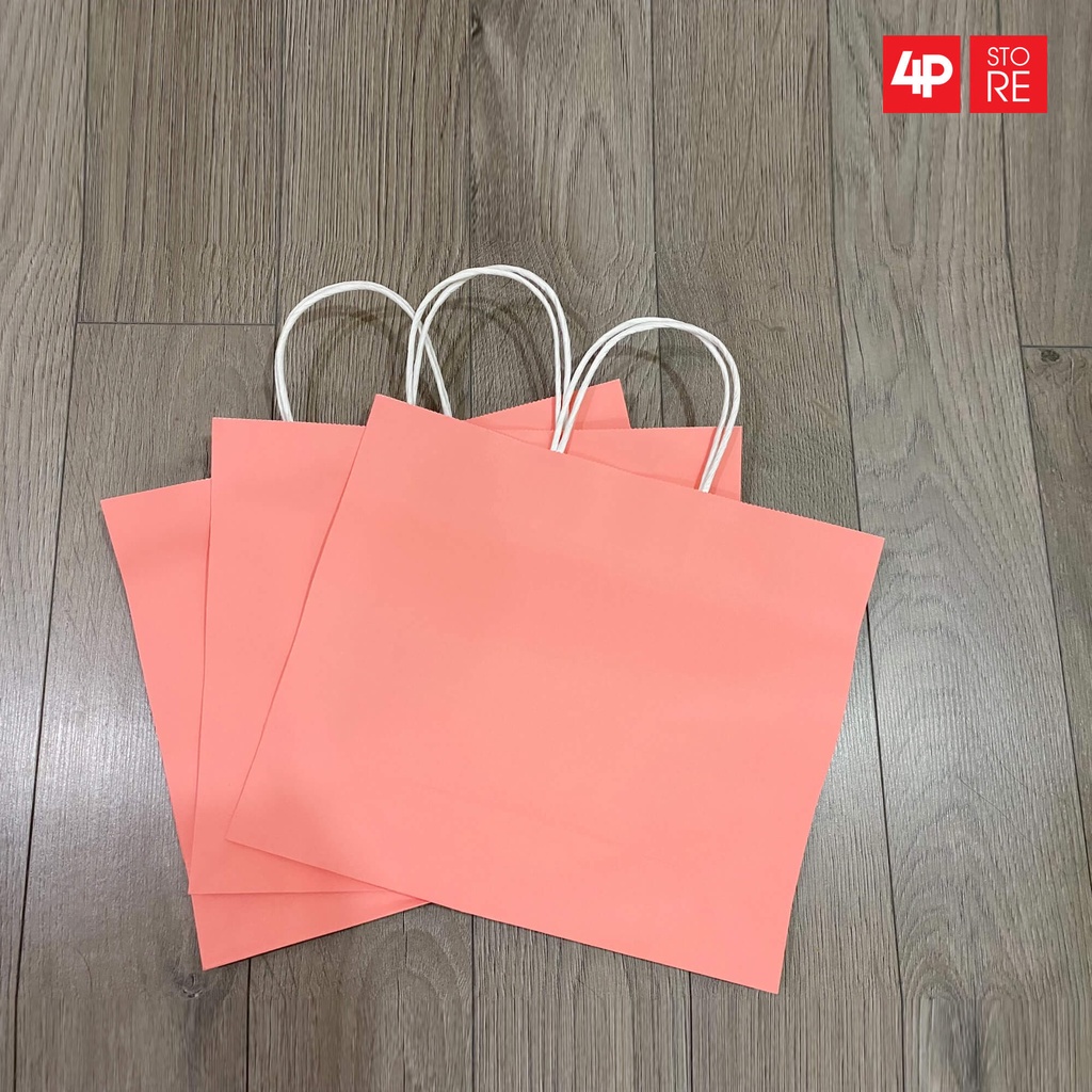 TÚI GIẤY KRAFT NGANG HỒNG 32 X 27 X 11 CM