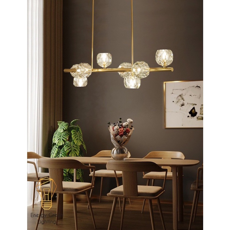 Đèn Thả 8 Chao T hủy Tinh Energy Green Lighting DGT-9400 - Decor Trang Trí Nội Thất Sang Trọng - Phong Cách Hiện Đại - K