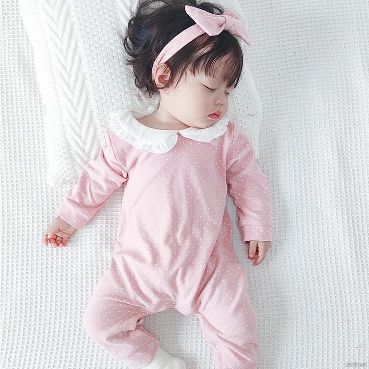 Bộ Quần Yếm Cotton Dễ Thương Cho Trẻ Sơ Sinh