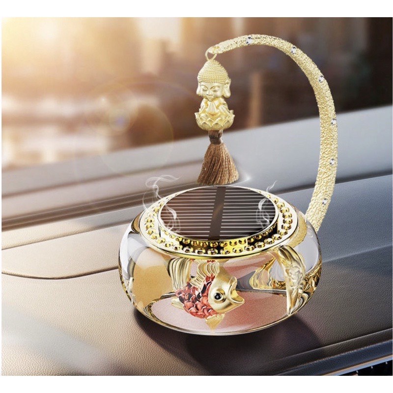 Máy Làm Mát Không Khí Sử Dụng Năng Lượng Mặt Trời - Nước Hoa Tinh Dầu Trang Trí Nội Thất Xe Hơi