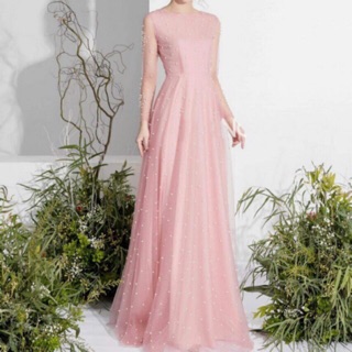 Đầm maxi dạ hội kết cườm tay dài TRIPBLE T DRESS -Size M/L/XL - MS12V