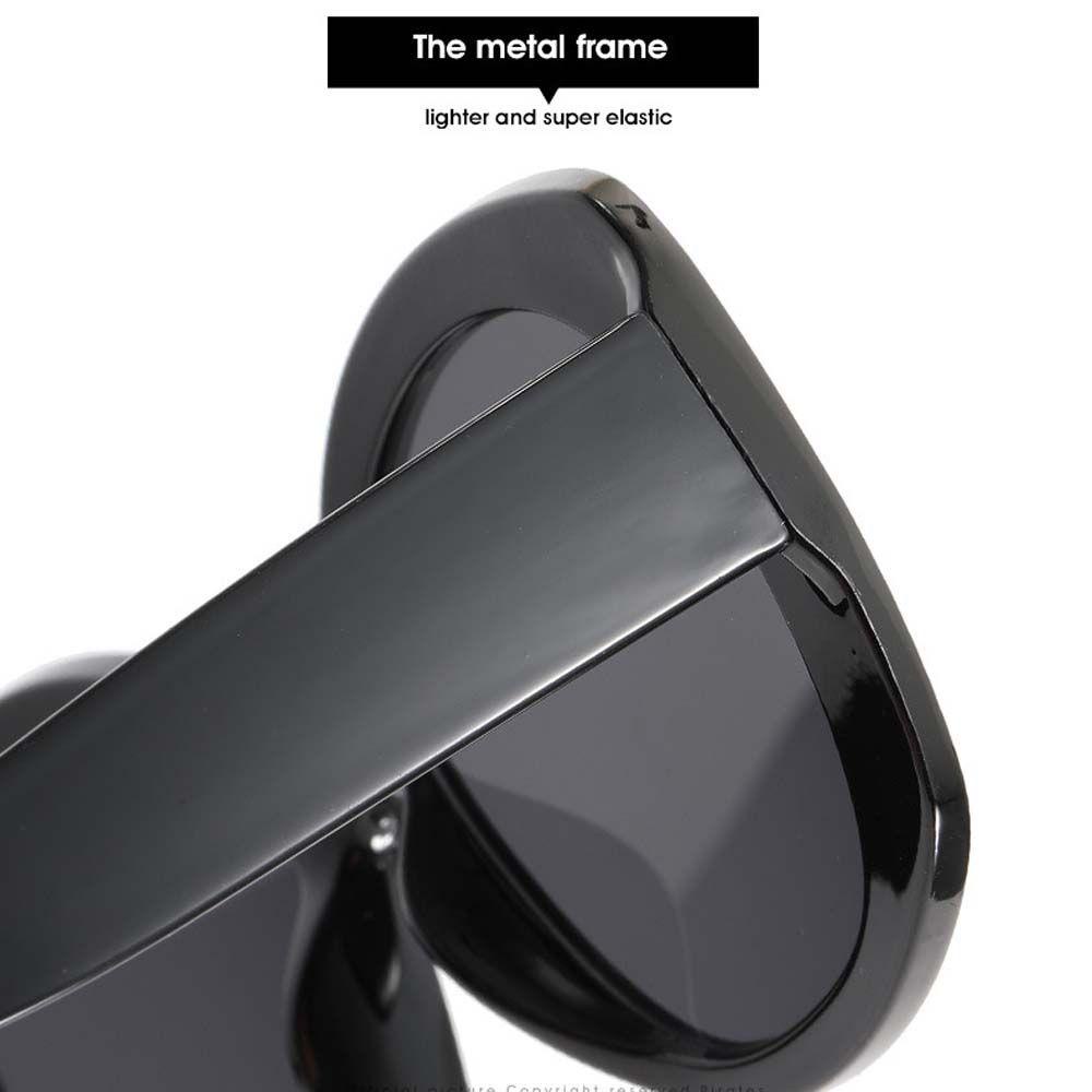 JARRED Kính Mát Gọng Tròn Lớn Chống Tia UV Họa Tiết Da Báo Phong Cách Hàn Quốc