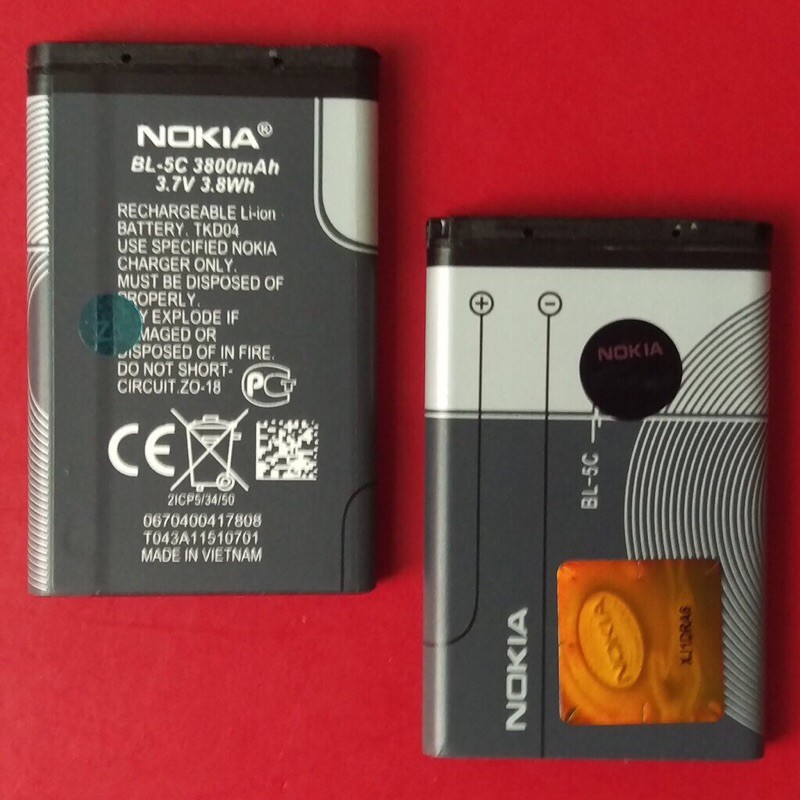 Pin Nokia BL 5C dành cho các dòng máy nokia - Pin sạc BL-5C nhỏ gọn không lo cháy nổ