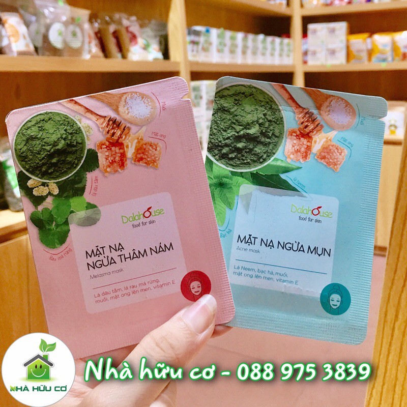 Mặt nạ ngừa mụn Dalahouse 10gr 100% Organic cho mọi loại da - Date: 10/2022 - Nhà Hữu Cơ