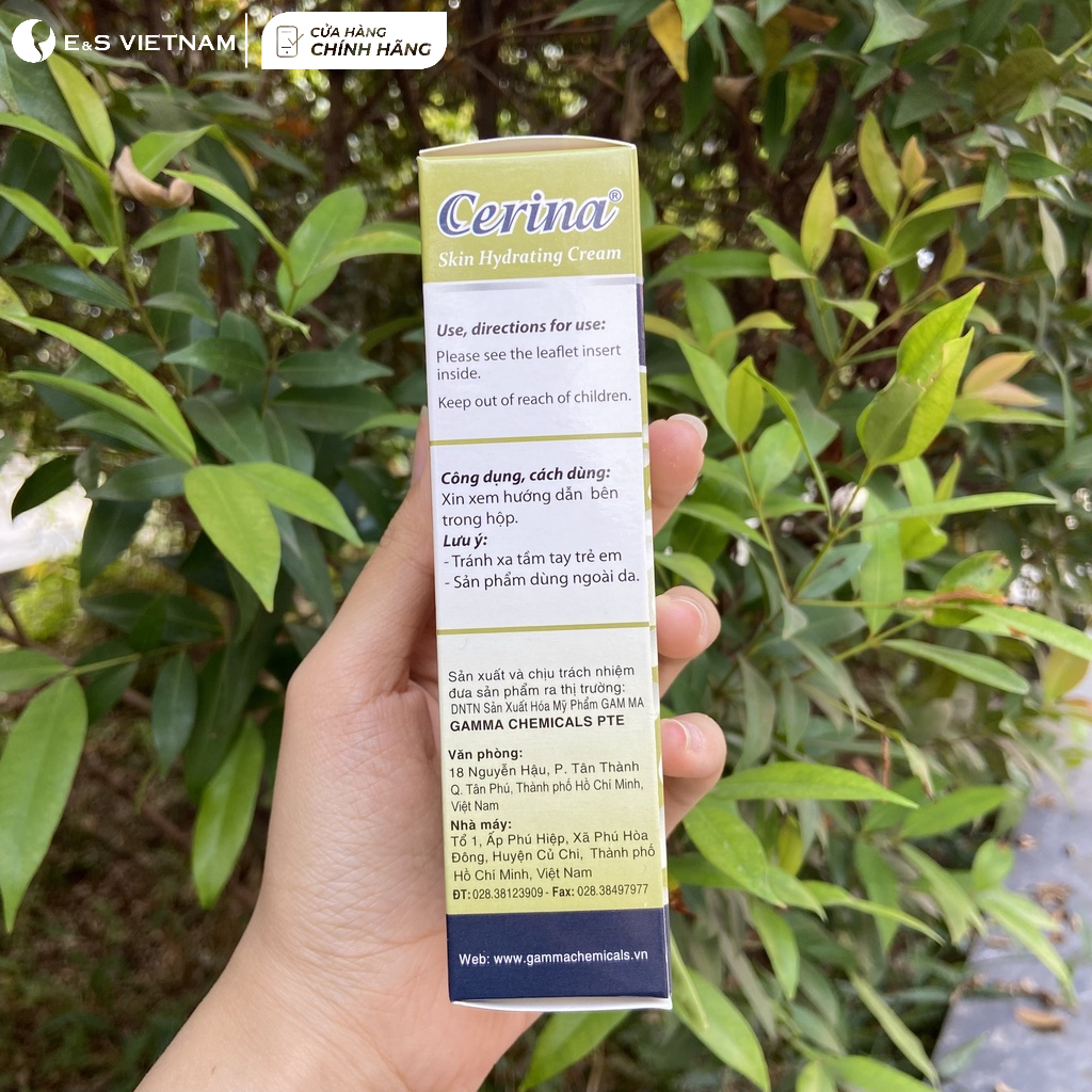 Kem Dưỡng Ẩm Toàn Thân cho Mẹ Bầu và Mẹ Sau Sinh Cerina skin Hydrating cream 50g Cải Thiện Nứt Đầu Ti