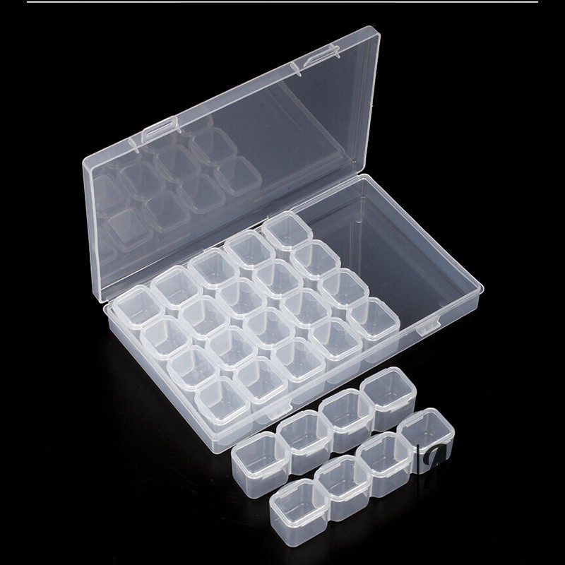 Hộp nhựa trong suốt đựng dụng cụ làm móng chất lượng cao