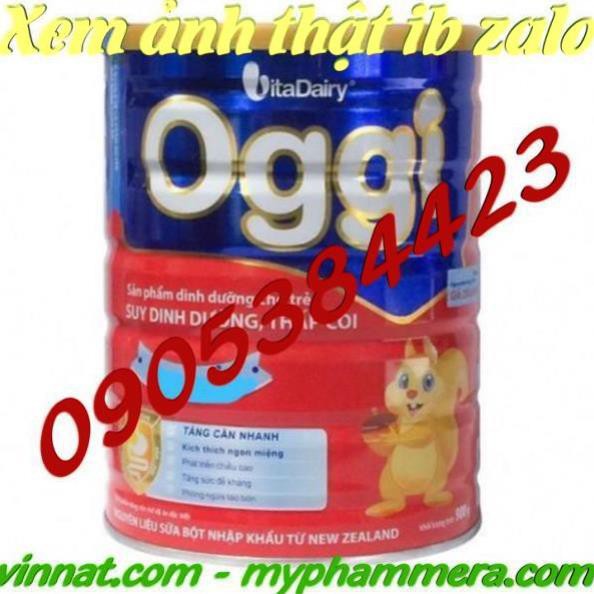 Sữa bột Oggi lon 900g - dinh dưỡng hiệu quả cho trẻ thấp còi  tem chính hãng