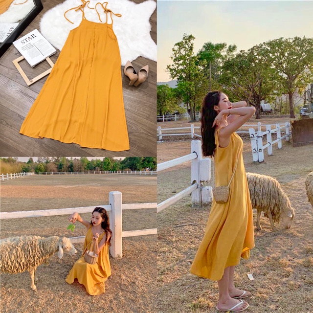 [HÀNG MỚI] Đầm maxi 2 dây đầm đi biển dạo phố siêu hot giá rẻ | BigBuy360 - bigbuy360.vn