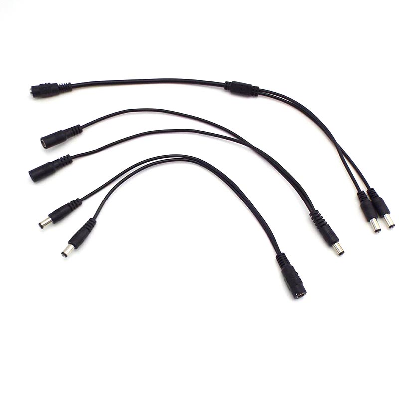 Dây Cáp Nguồn Mở Rộng 1 Sang 2 Chiều vnk2 dc 5.5x2.1mm Chuyên Dụng Cho Đèn led cctv