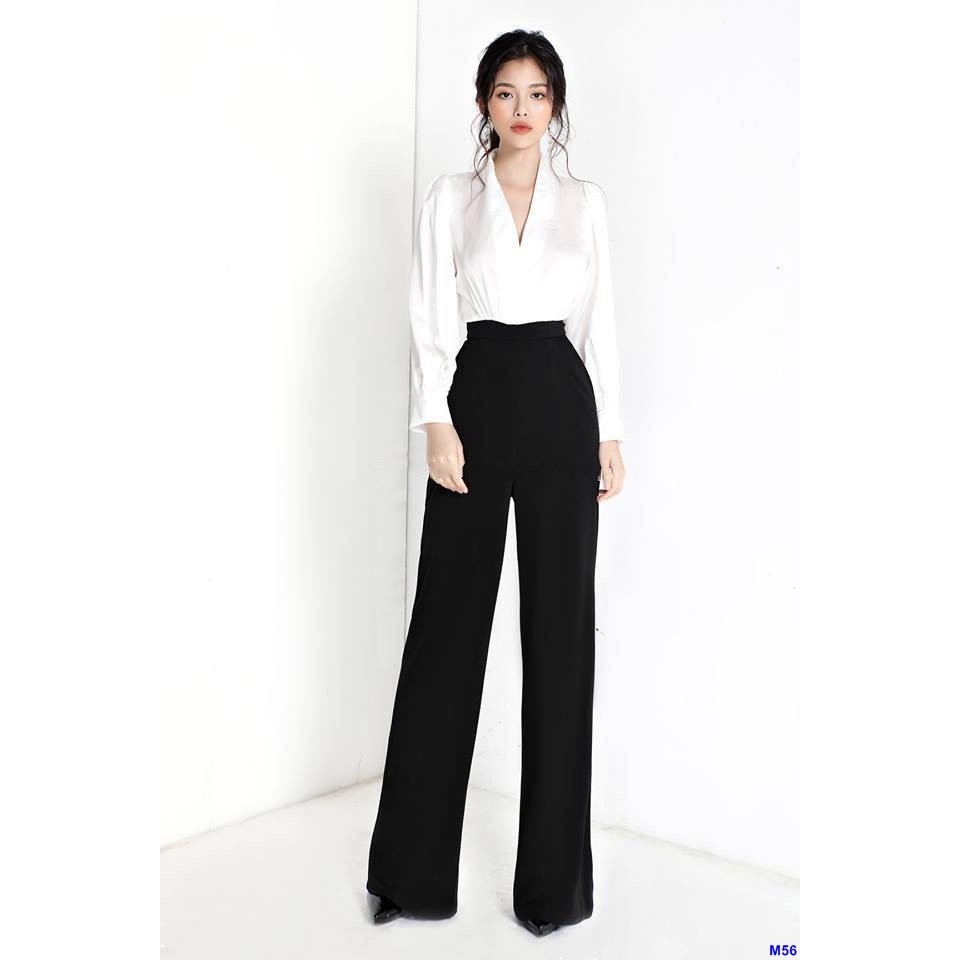 Set Áo Tay Dài Quần Ống Rộng Sang Trọng + Kiểu dáng thời trang, hiện đại. + Màu sắc: Như Hình + Chất liệu: Tuyết Mưa,