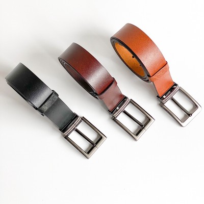 Dây nịt Vuông Shop®️ Da thật khóa trắng
