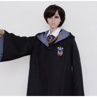 Áo chùng phù thuỷ Hogwarts - logo thêu tay (có clip)