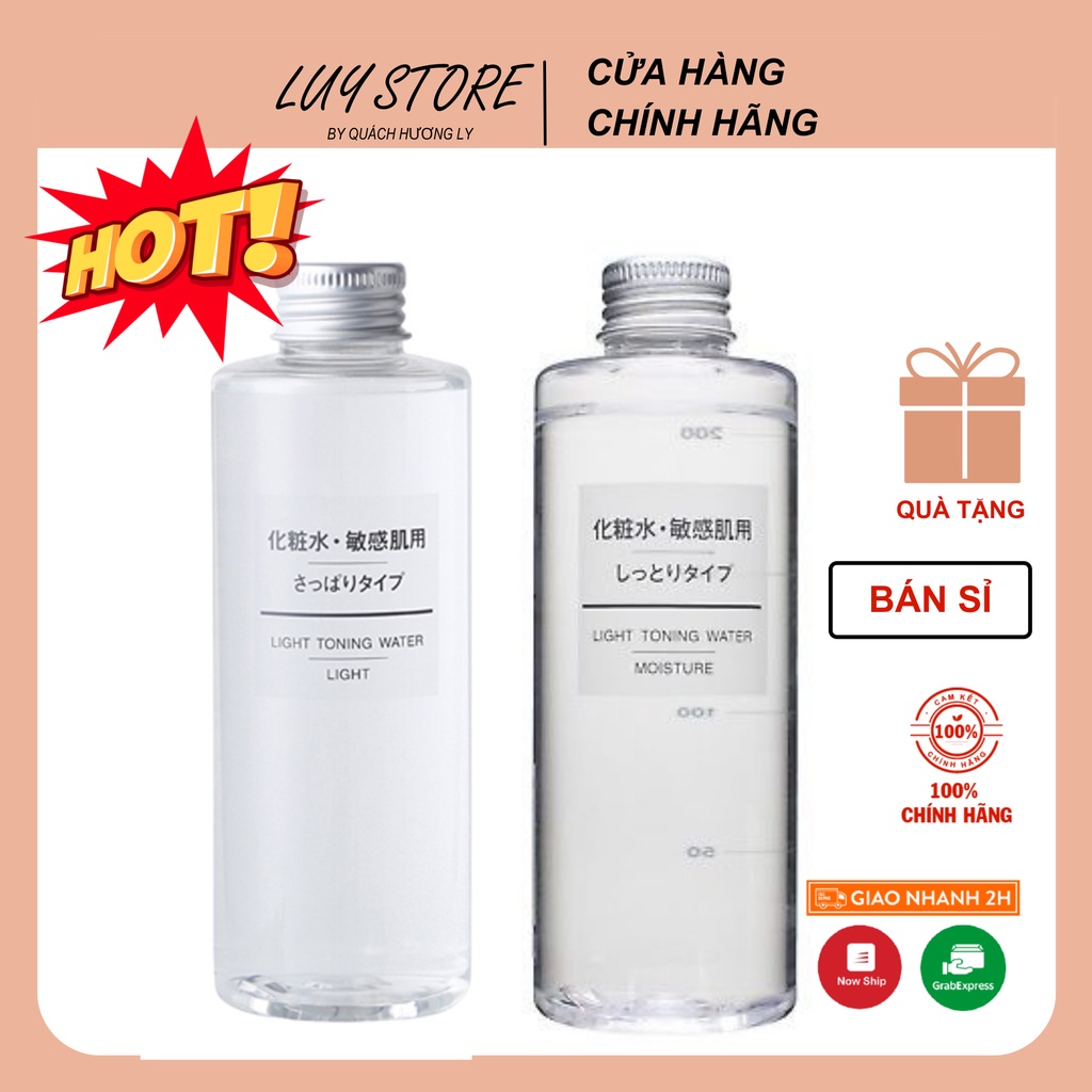 Nước hoa hồng toner Muji Nhật Bản 200ml - lotion muji ( bill- Sẵn)