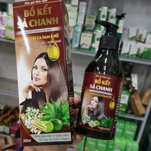 Dầu gội đầu bồ kết xả chanh