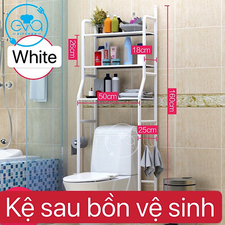 Kệ Để Đồ Phòng Vệ Sinh Sau Toilet Thông Minh