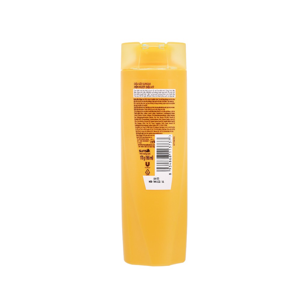 Dầu gội Sunsilk Mềm Mượt & Óng Mượt Chai 320gr