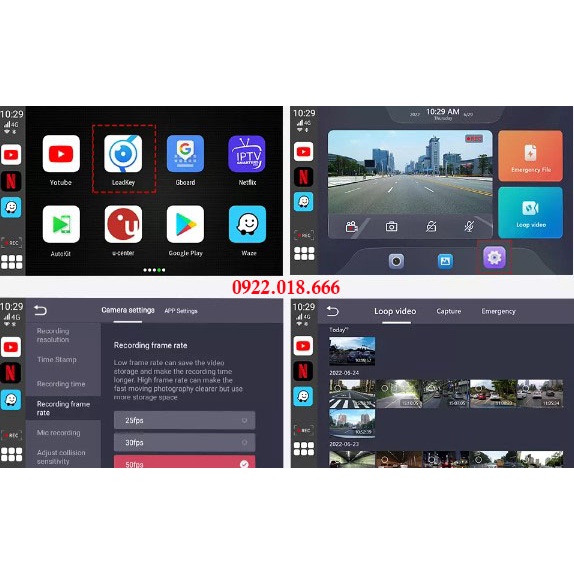 Bộ Android Box Liền Camera Hành Trình Mới 2023 TẶNG VIETMAP S2+THẺ NHỚ 32GB -Xem Video Cam Hành Trình Trên Màn zin