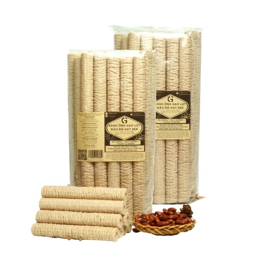 Combo 2 bánh ống gạo lứt GUfoods  - Ăn kiêng, Thực dưỡng, Thuần tự nhiên