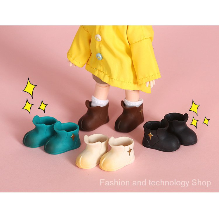 Giày Bốt Đi Mưa Cho Búp Bê ob11 XINGX