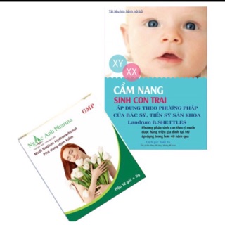 Muối y tế pha dùng dịch kiềm /12 gói ( tặng cẩm nang sinh con trai )