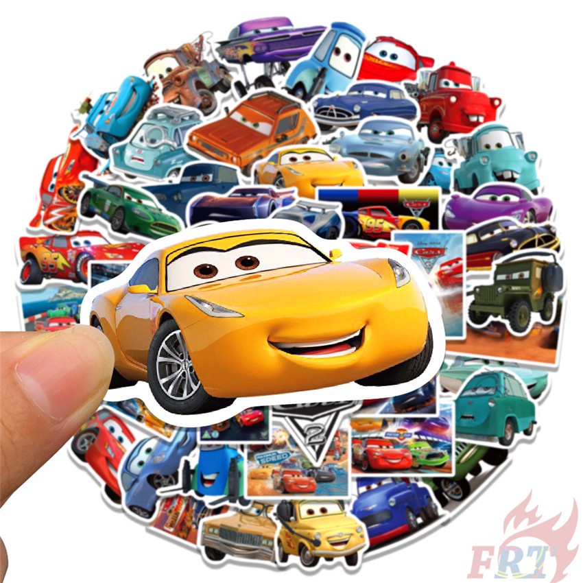 Bộ 50 Cái / Bộ ❉ Phim Hoạt Hình Xe Hơi Series 02 Nhãn Dán ❉ Sticker Hỗn Hợp Dán Laptop, Vali, Ván Trượt