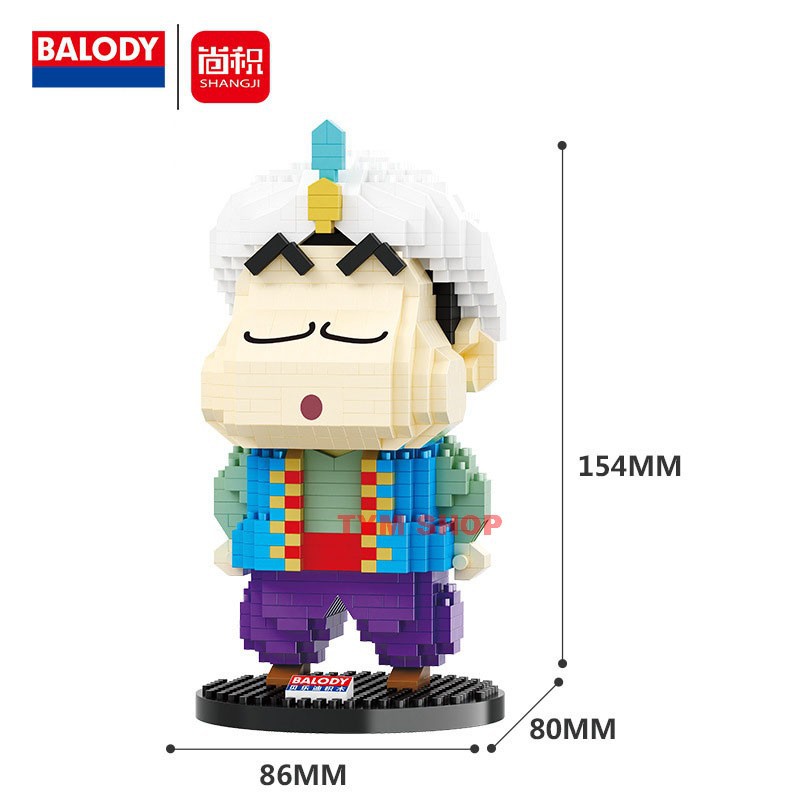 Xếp hình nanoblock Shin cậu bé bút chì nano block cho bé trai bé gái Chính Hãng Balody