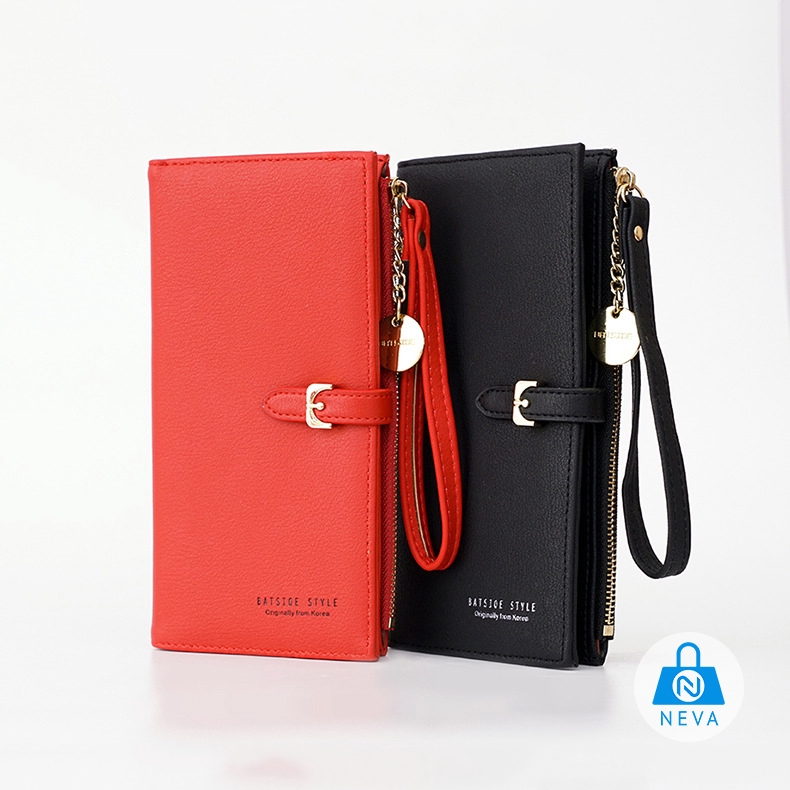 [Mã FAMAYWA2 giảm 10k đơn từ 50k] (HOT) Ví dài màu trơn thanh lịch dành cho nữ dự tiệc NEVA8294 | BigBuy360 - bigbuy360.vn